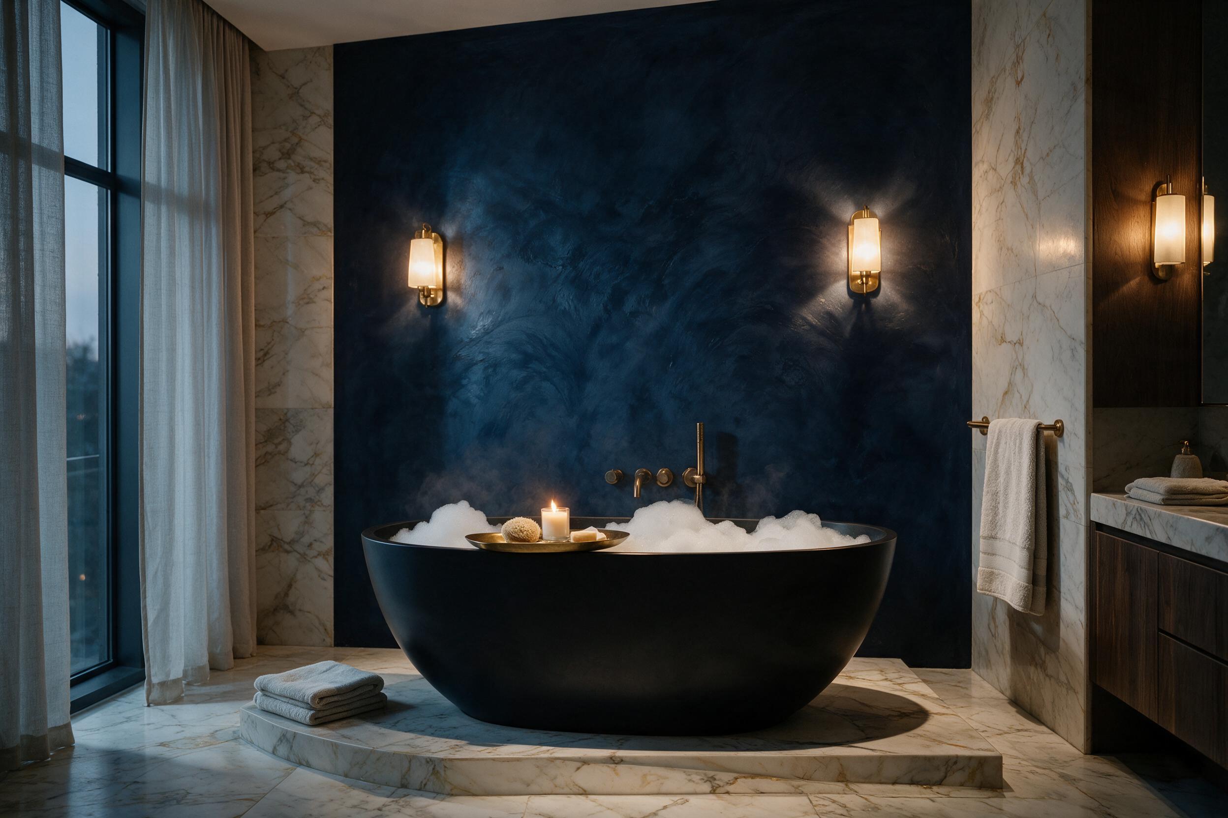 The Elani Aura smart toilet in a considered, warmly lit bathroom
