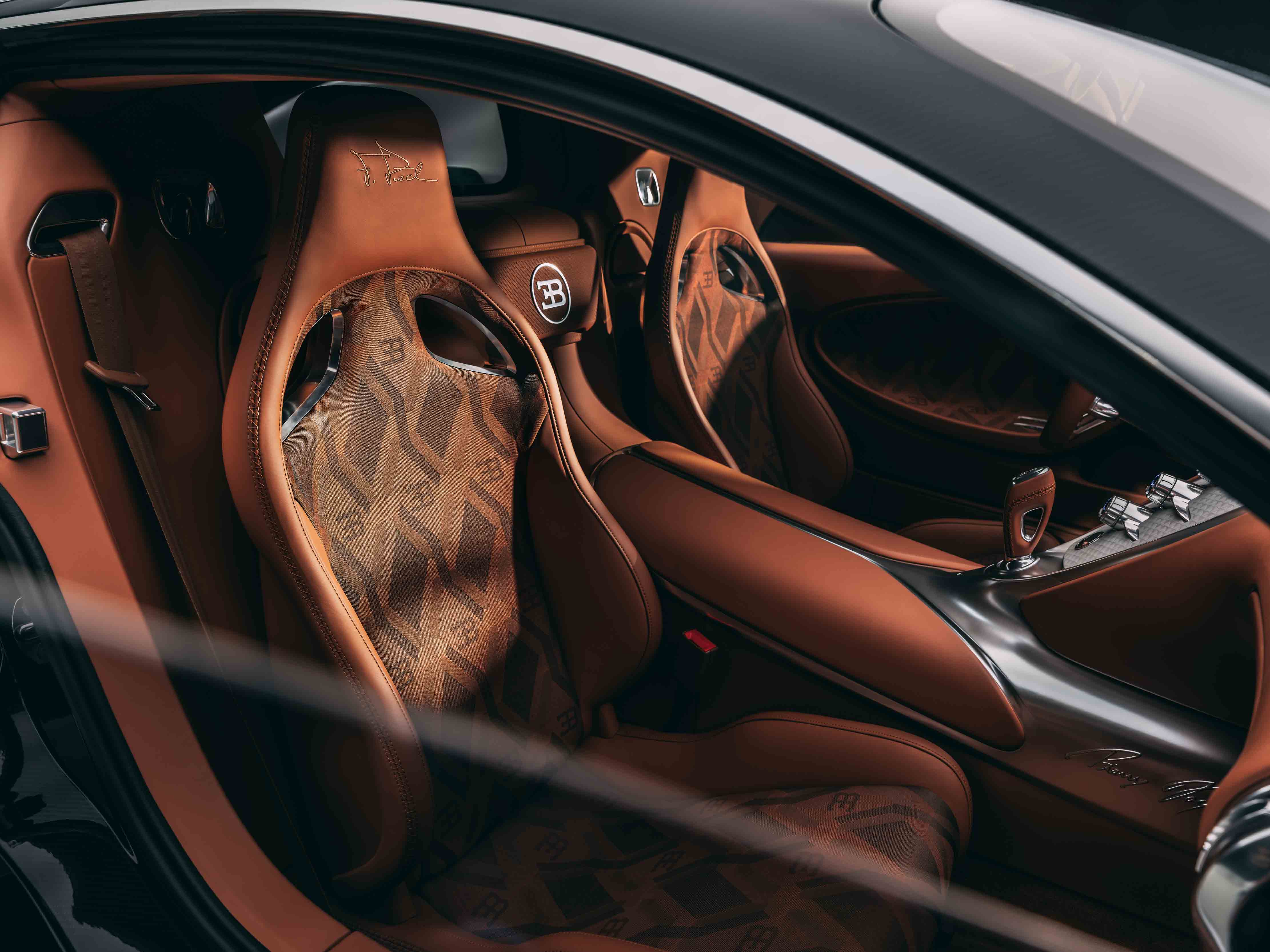 Bugatti F.K.P. Hommage interior seats craftsmanship
