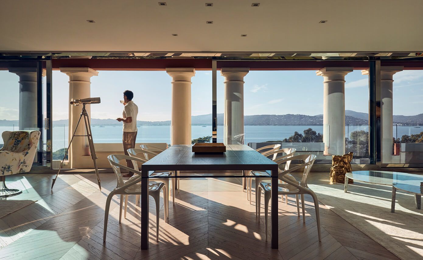 Panoramic dining room with sea view at COMO Le Beauvallon, Saint-Tropez