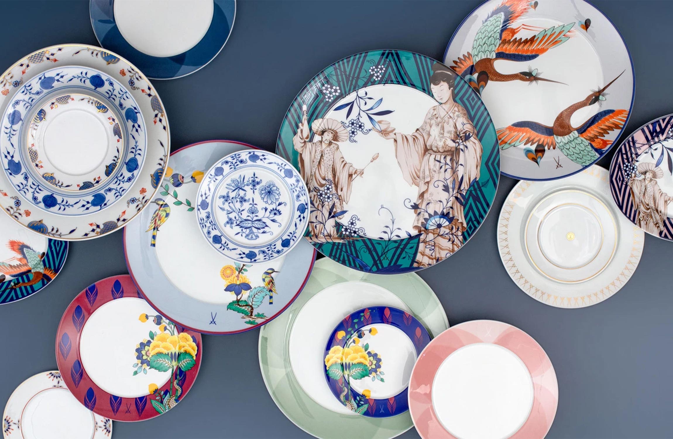 Meissen ultra-luxury hand-painted porcelain tableware collection, one of the world’s most expensive fine china brands