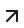 Diagonal arrow pointing upward to the right, symbolizing growth or increase.