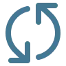 Circular arrow refresh icon pointing counterclockwise.
