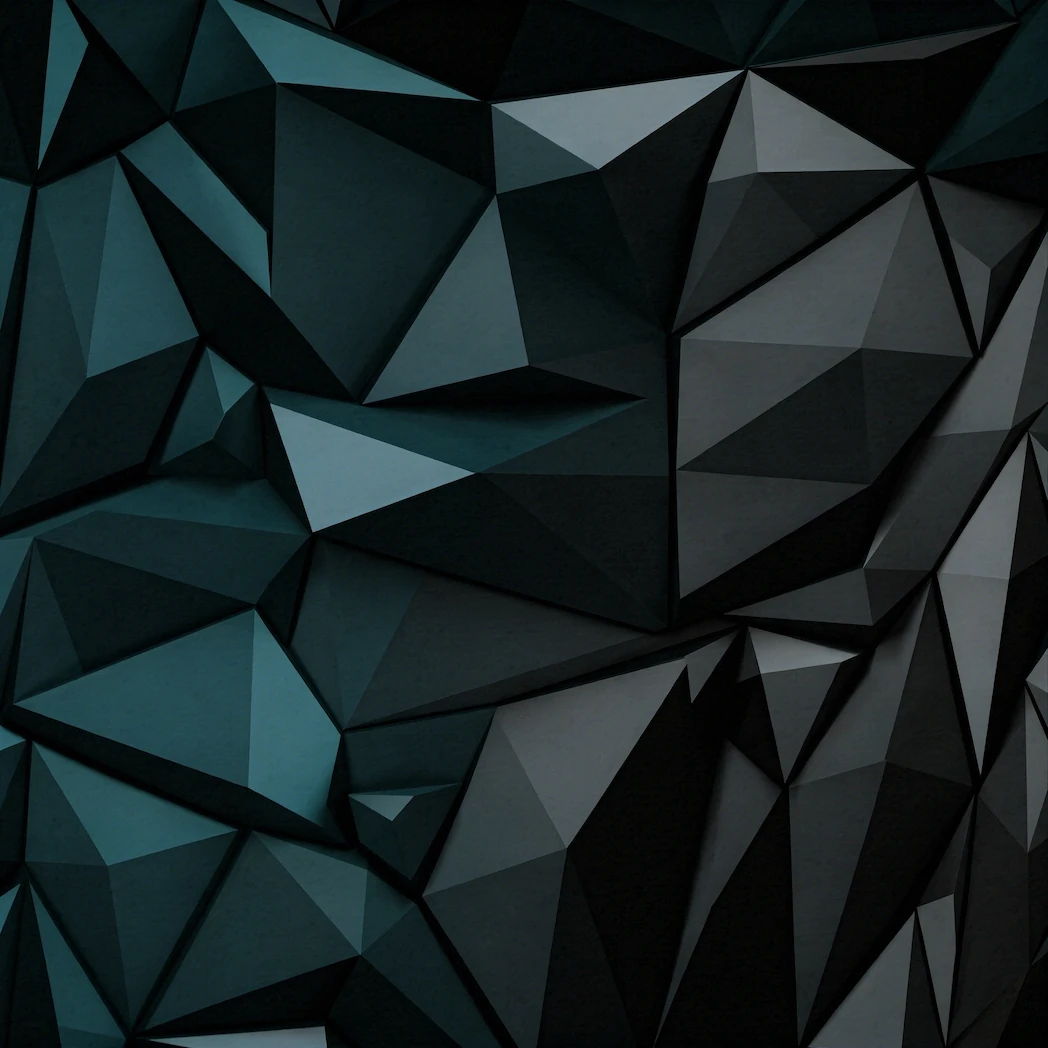 Fondo geométrico azul oscuro de textura low poly — HOMBRE® Ultra