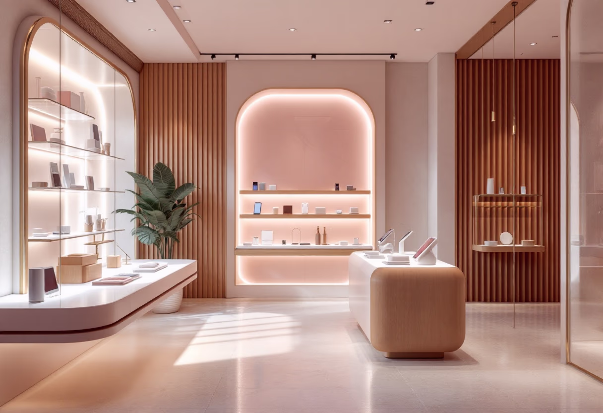 [background image] retail setting (for a tech gadgets store)