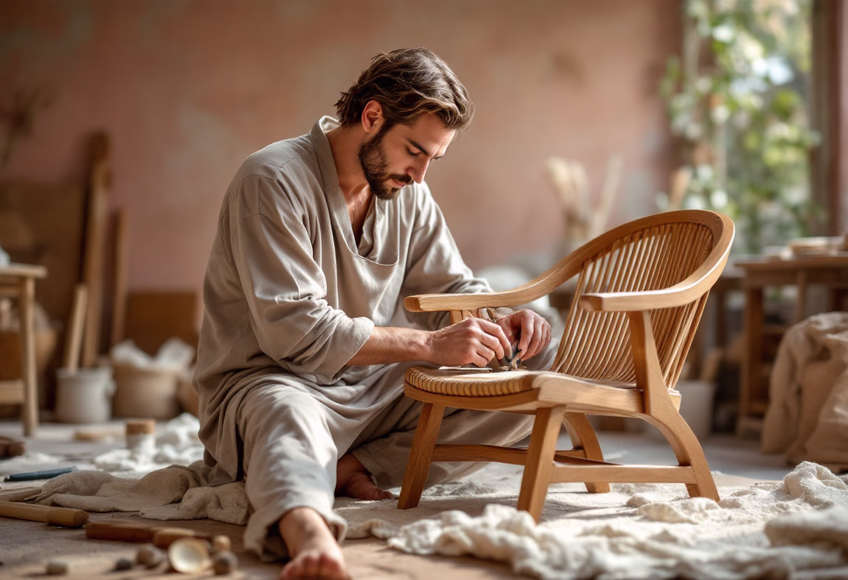 image of sustainable sourcing practices for a furniture store