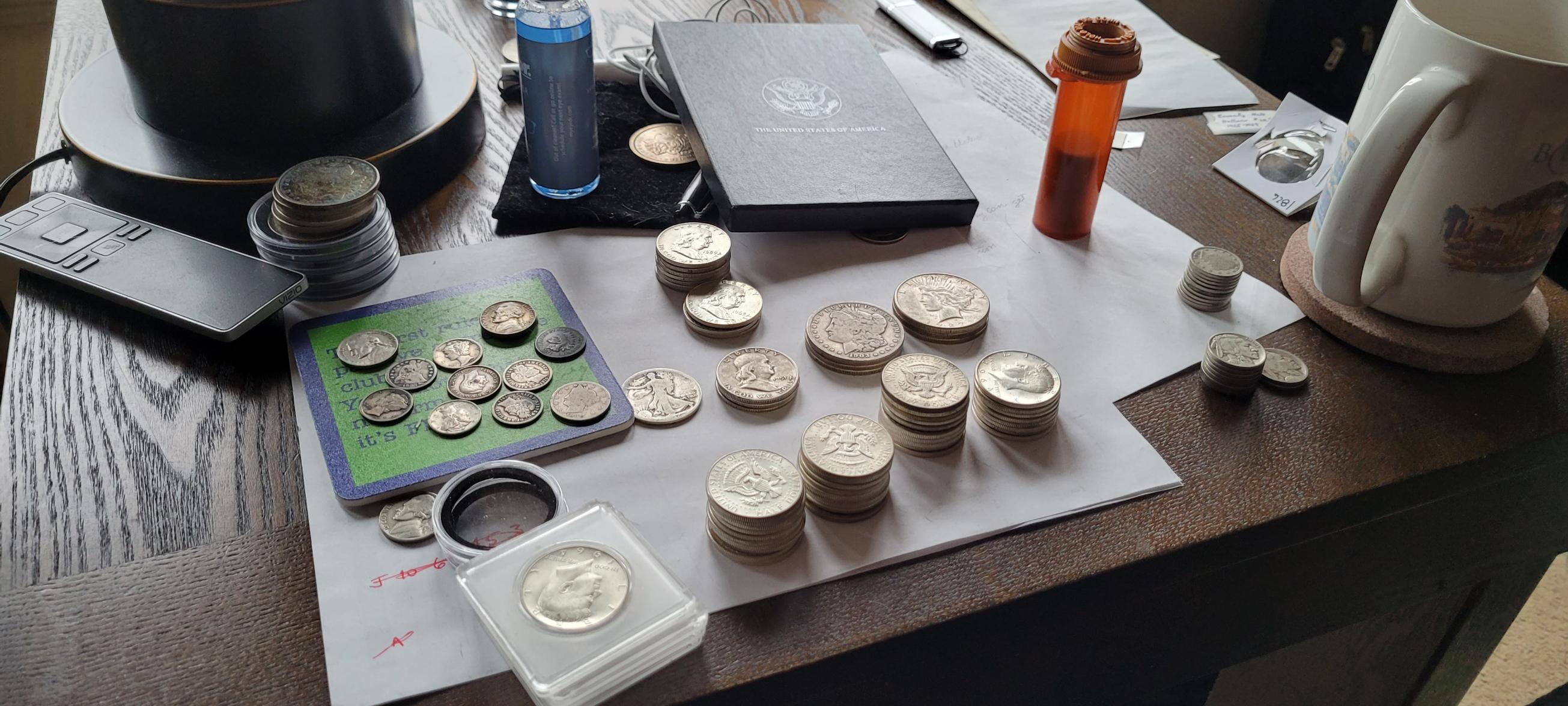 Coin collection evaluation by a local coin shop in Frederick County, Maryland