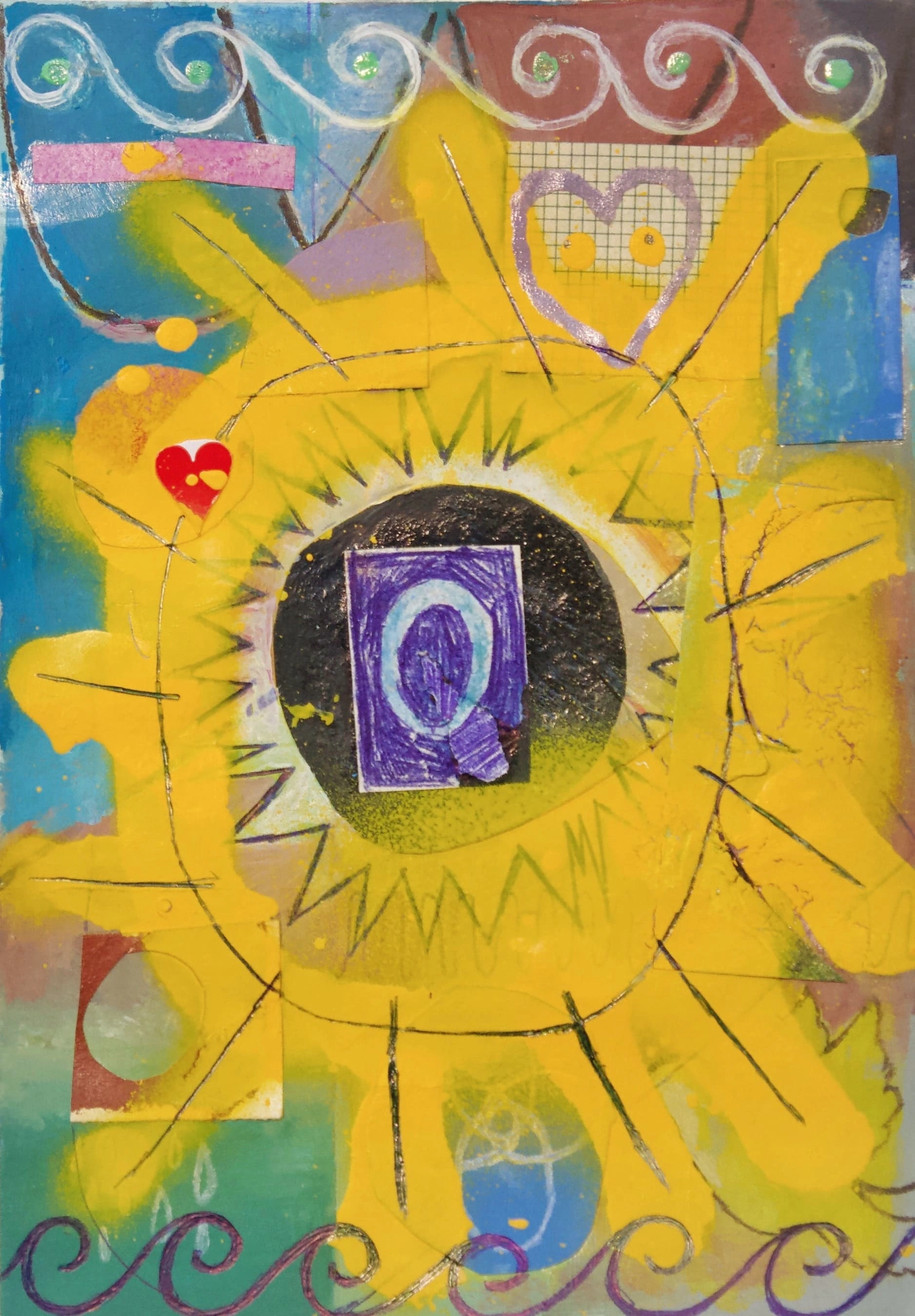 Mixed media on paper