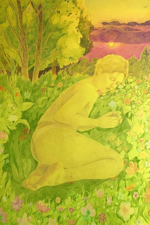 Color pencil on paper