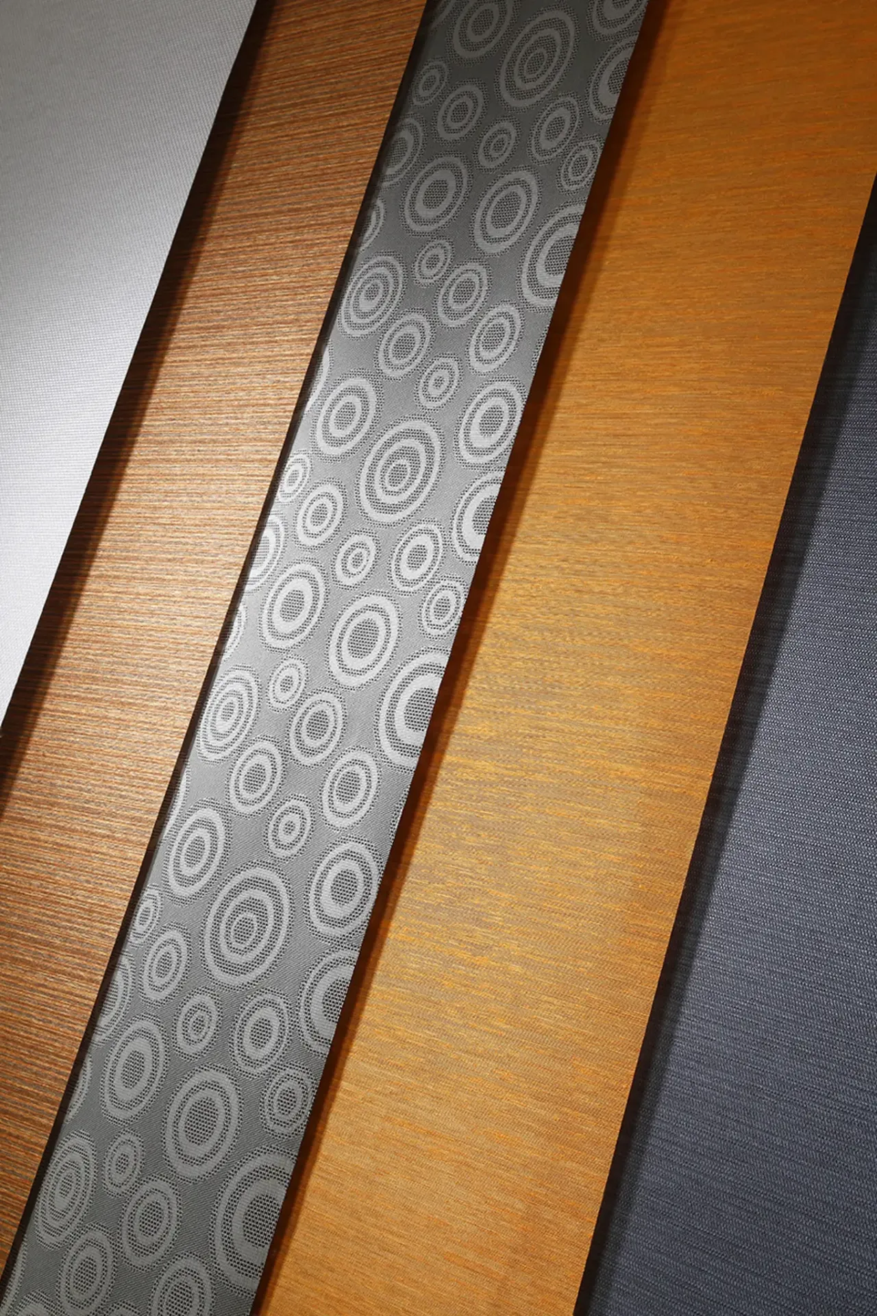Detail látek japonských posuvných rolet. Ukázka z aktuální nabídky produktů. Součást realizace firmy Šenk PSO.