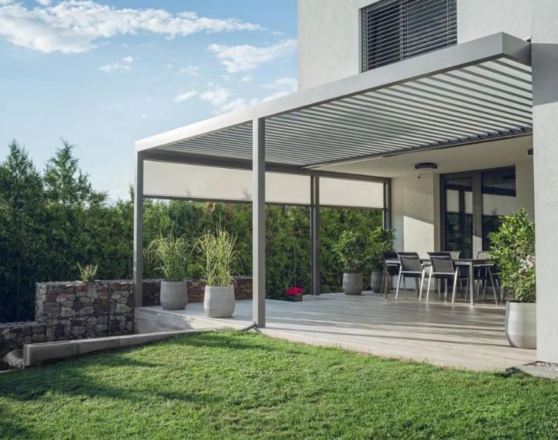 Zahradní pergola ARTOSI o rozměru 6×4 metry, v mezích 40 m2 bez stavebního povolení.