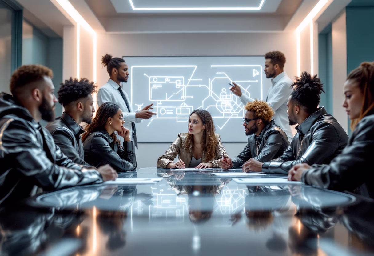 image of brainstorming session (for a productivity tools business)