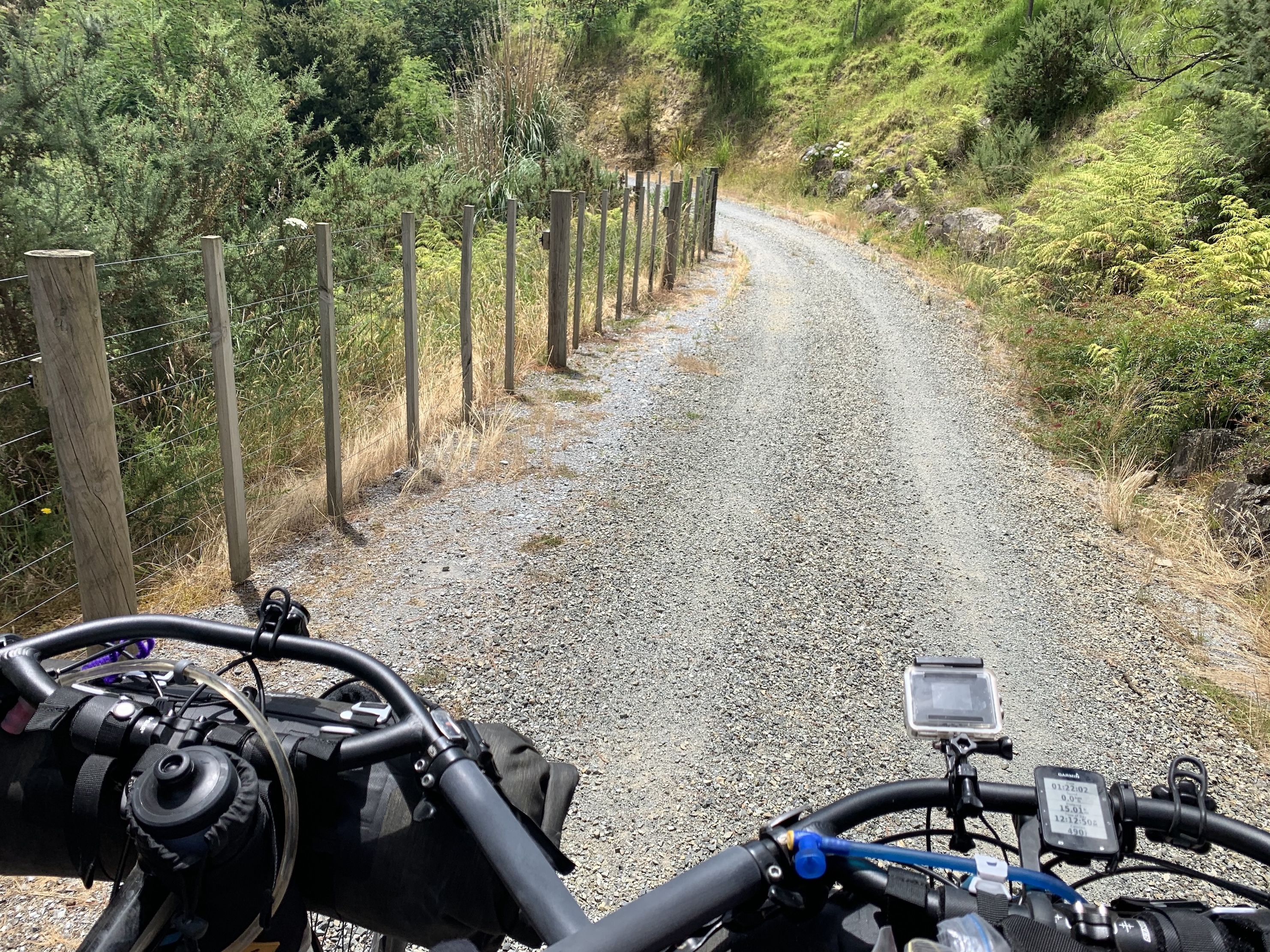 Bikes on a gravel track