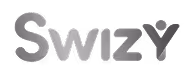 Swizy brand name logo in gradient gray text.