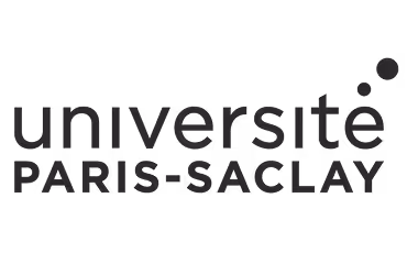Université Paris-Saclay logo with three dots ascending diagonally from the letter e.