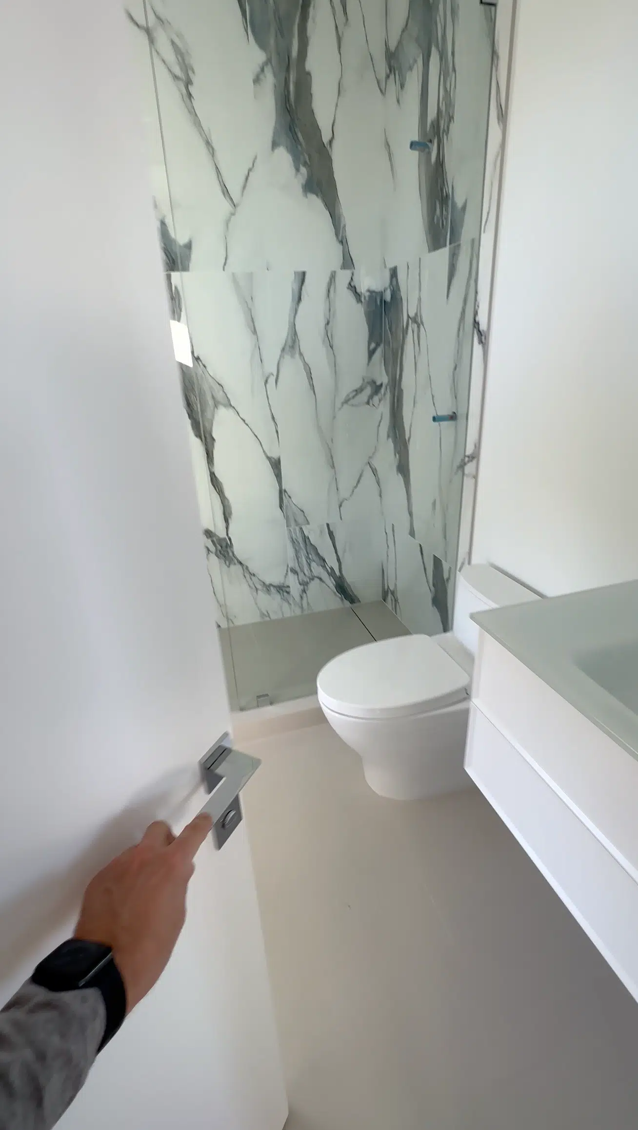 Project Video Review Modern Bathroom Transformation with Large Format Porcelain Tile
