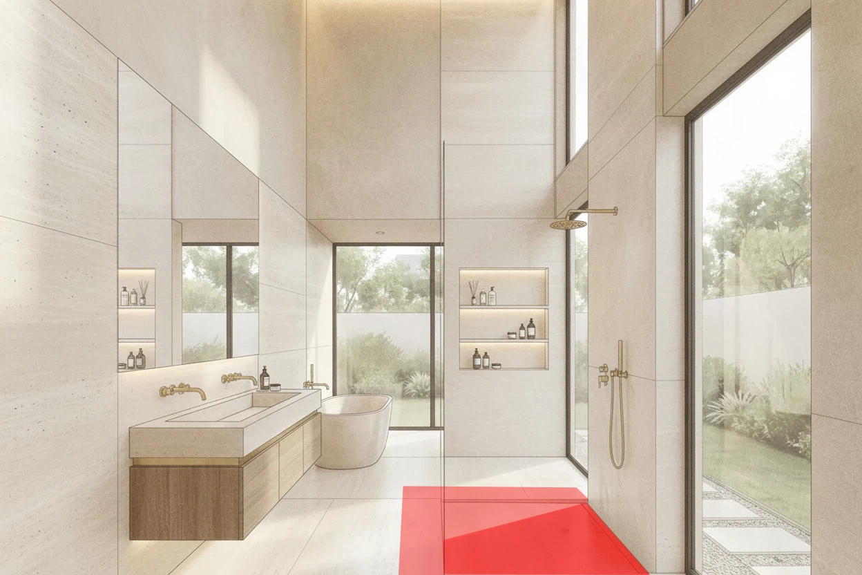 Blog header image titled “Why Luxury Bathroom Tile Installations Fail in Miami Homes (And How to Prevent It)”