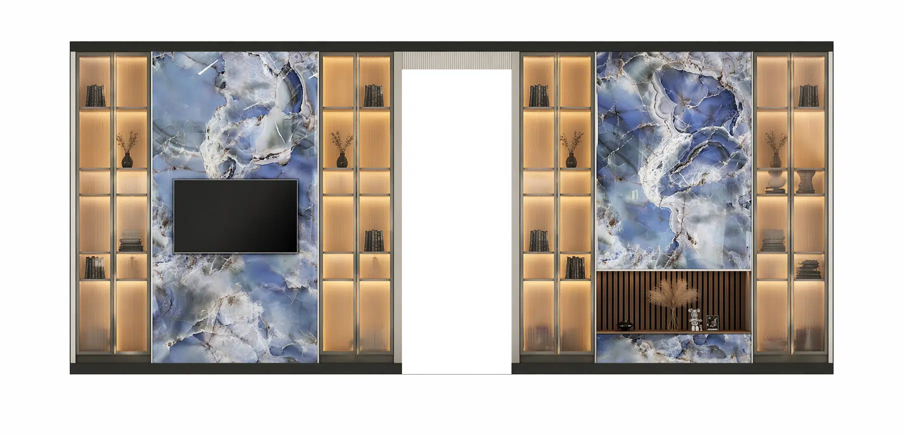 Tile project involved a full living room transformation in Fort Lauderdale