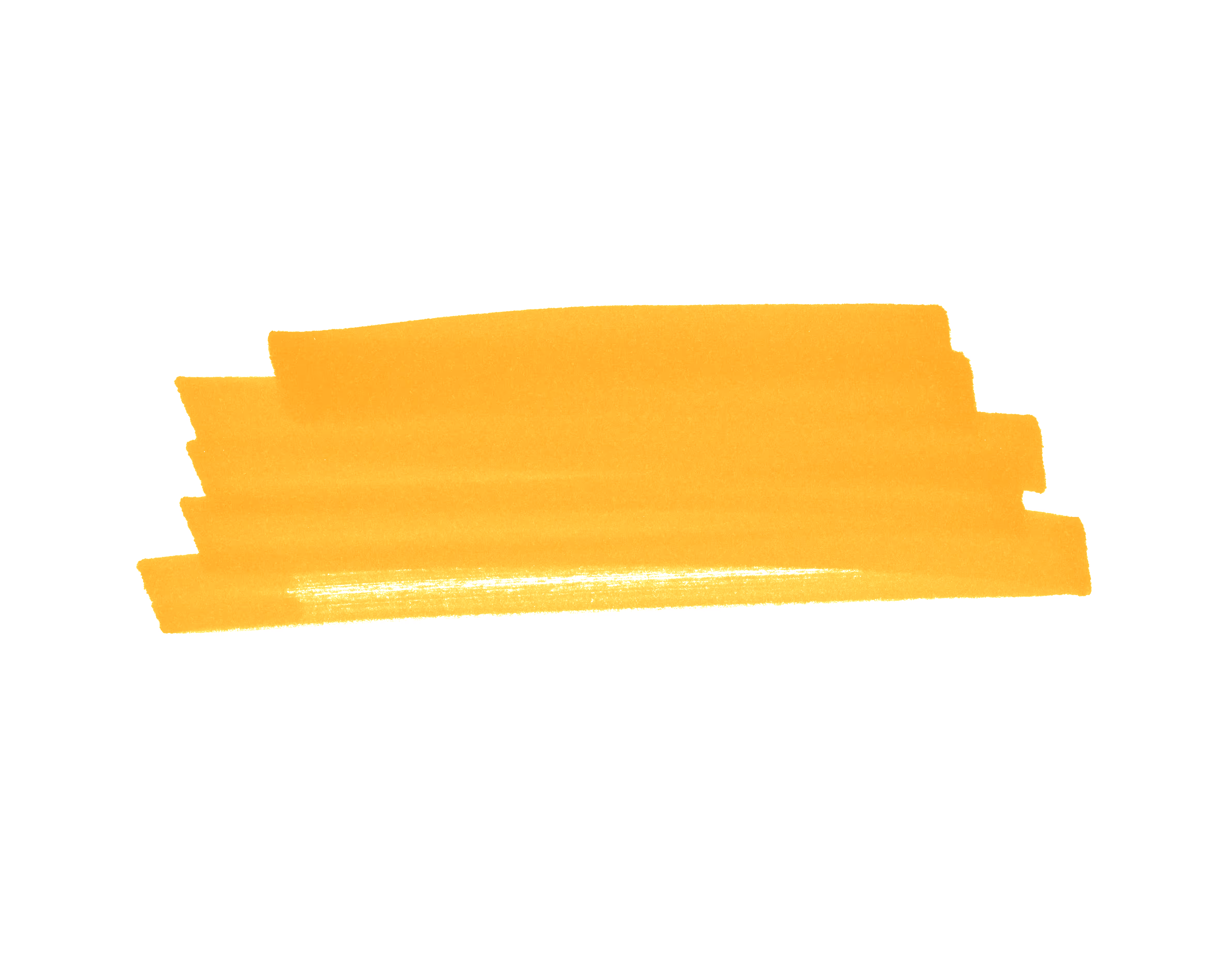 Orange brush stroke decorative element