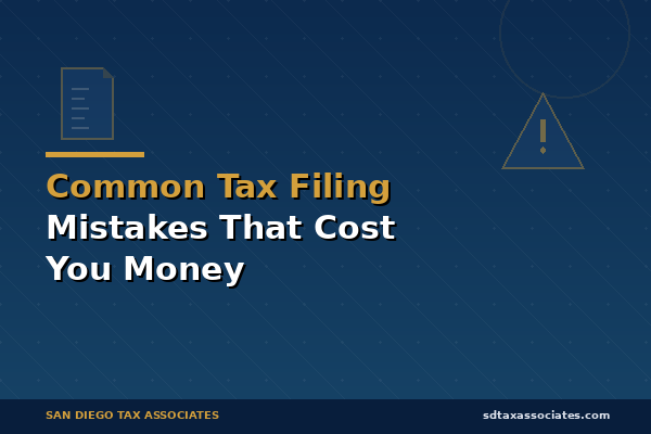 Common Tax Filing Mistakes That Could Cost You Money