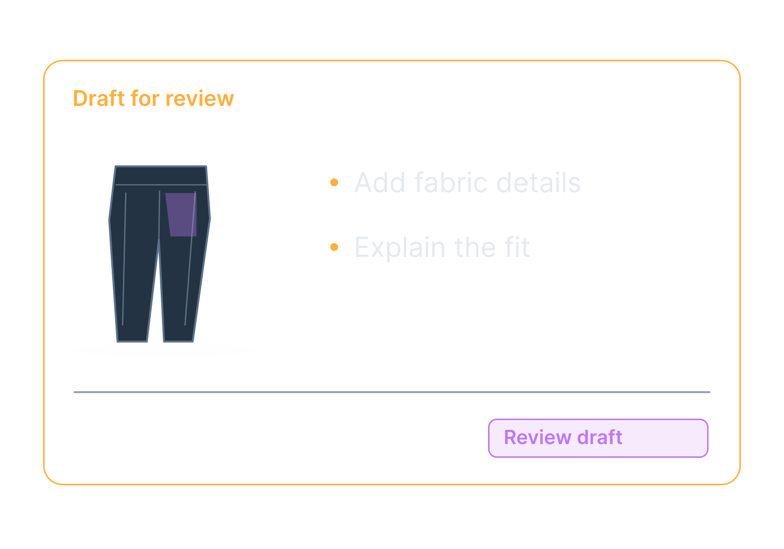 Illustrative leggings and their product tag showing add fabric details, explain the fit.