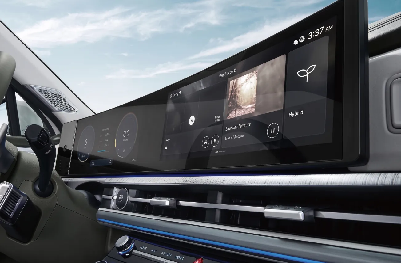 Pantalla táctil de 12,3 pulgadas de la Hyundai Santa Fe