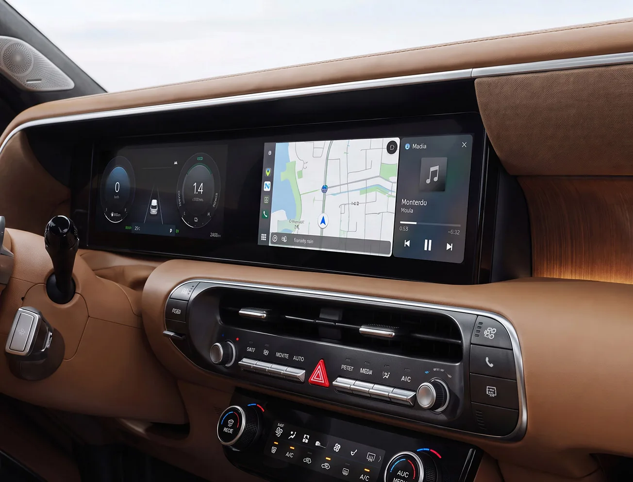 Clúster y pantalla táctil de 12,3 pulgadas de la Hyundai Palisade