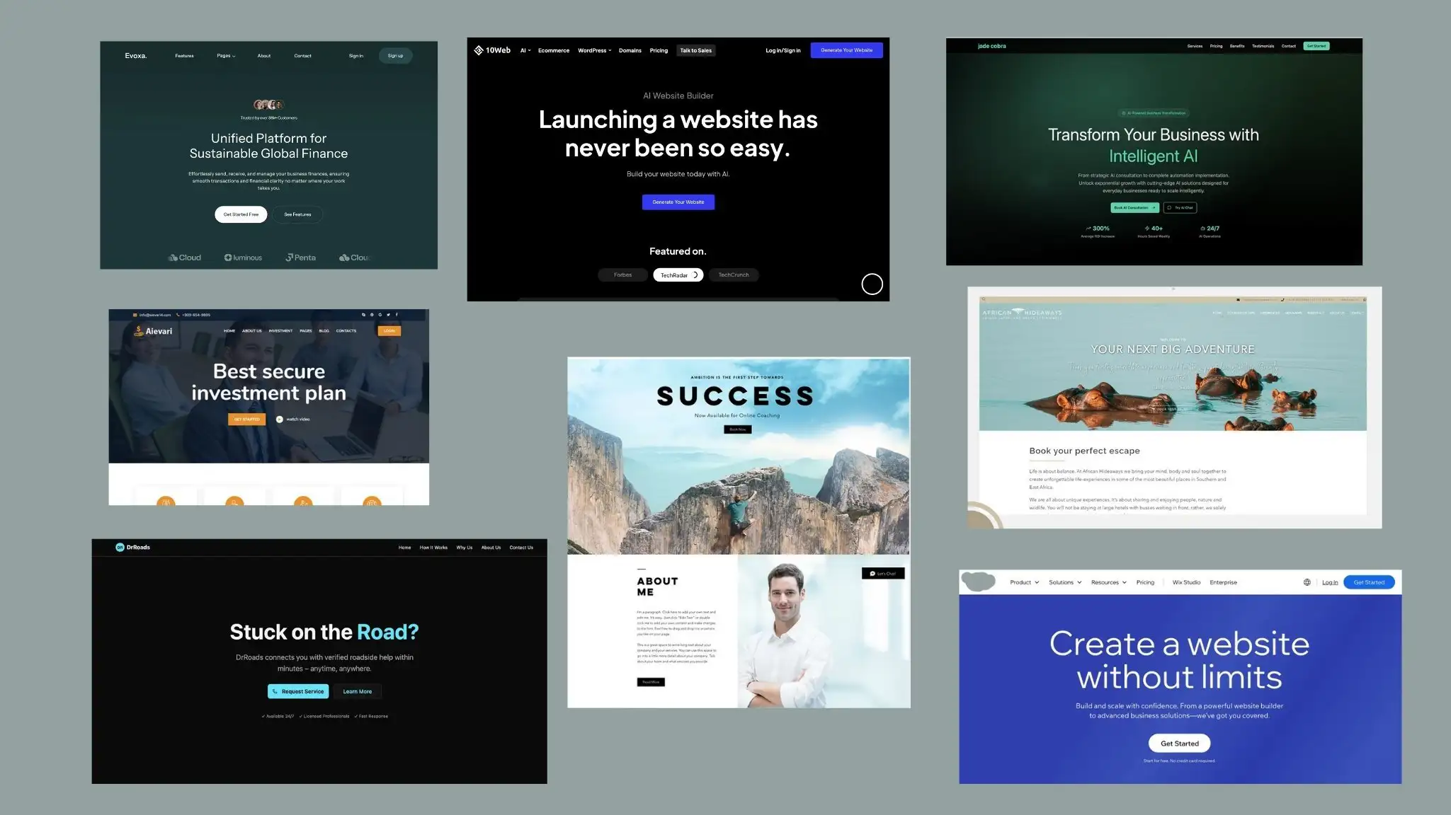 pictures of same websites that need a website audit