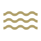 Icon of rippling water that represents water features as a service provided.