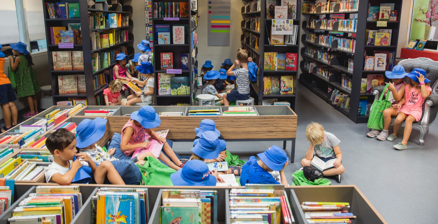 international primary school kids playing