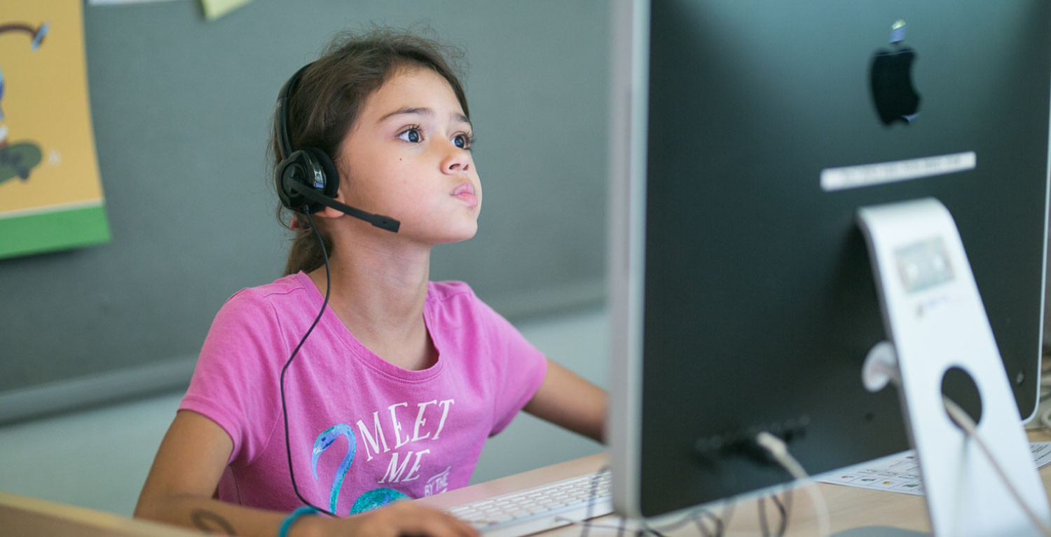 international primary school kids playing