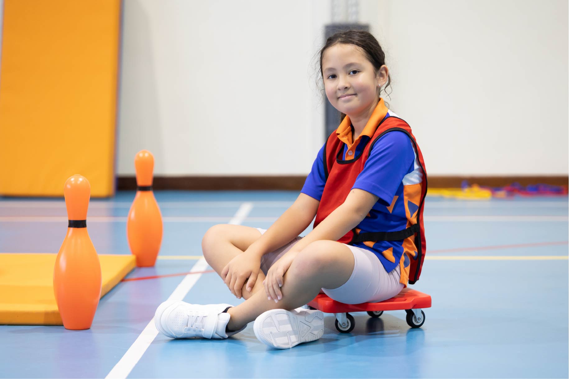 international primary school kids playing