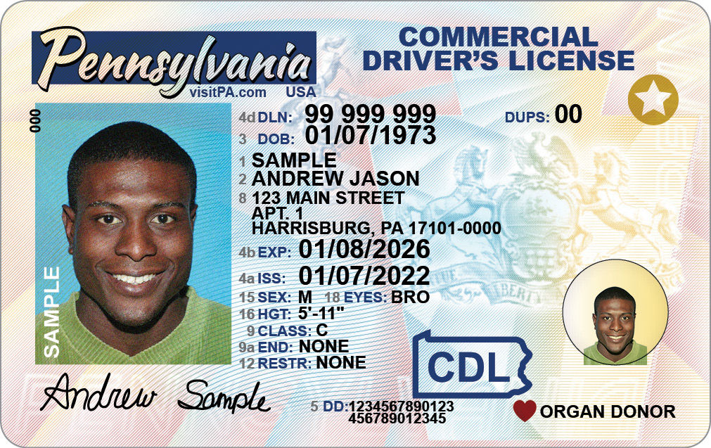 REAL ID Images | Driver and Vehicle Services | Commonwealth of Pennsylvania