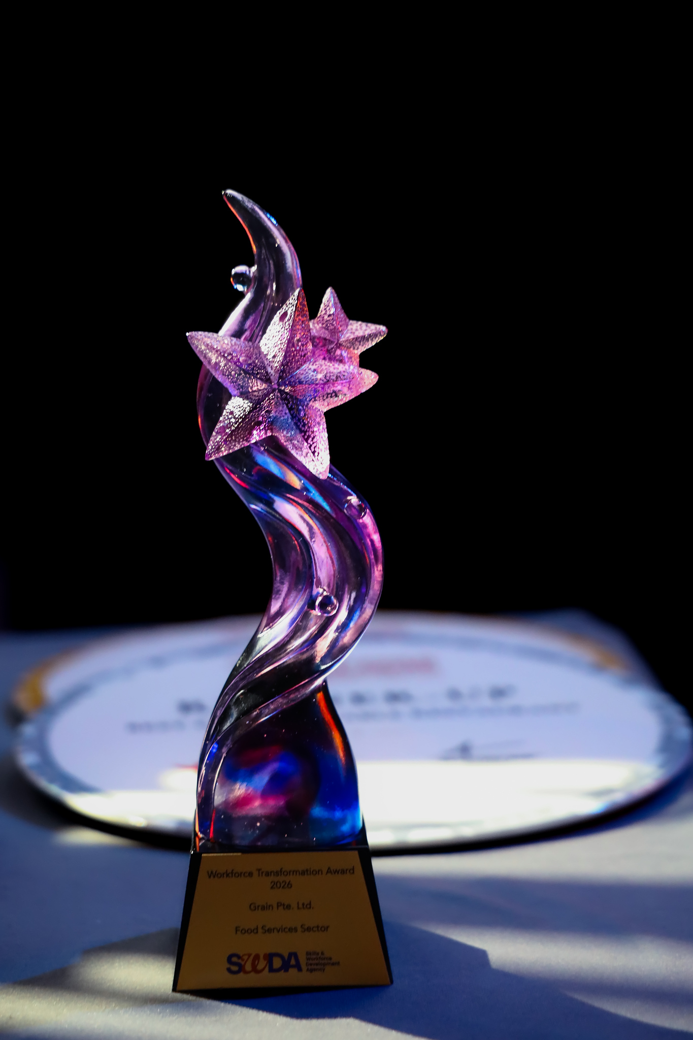 The Epicurean Star Award trophy
