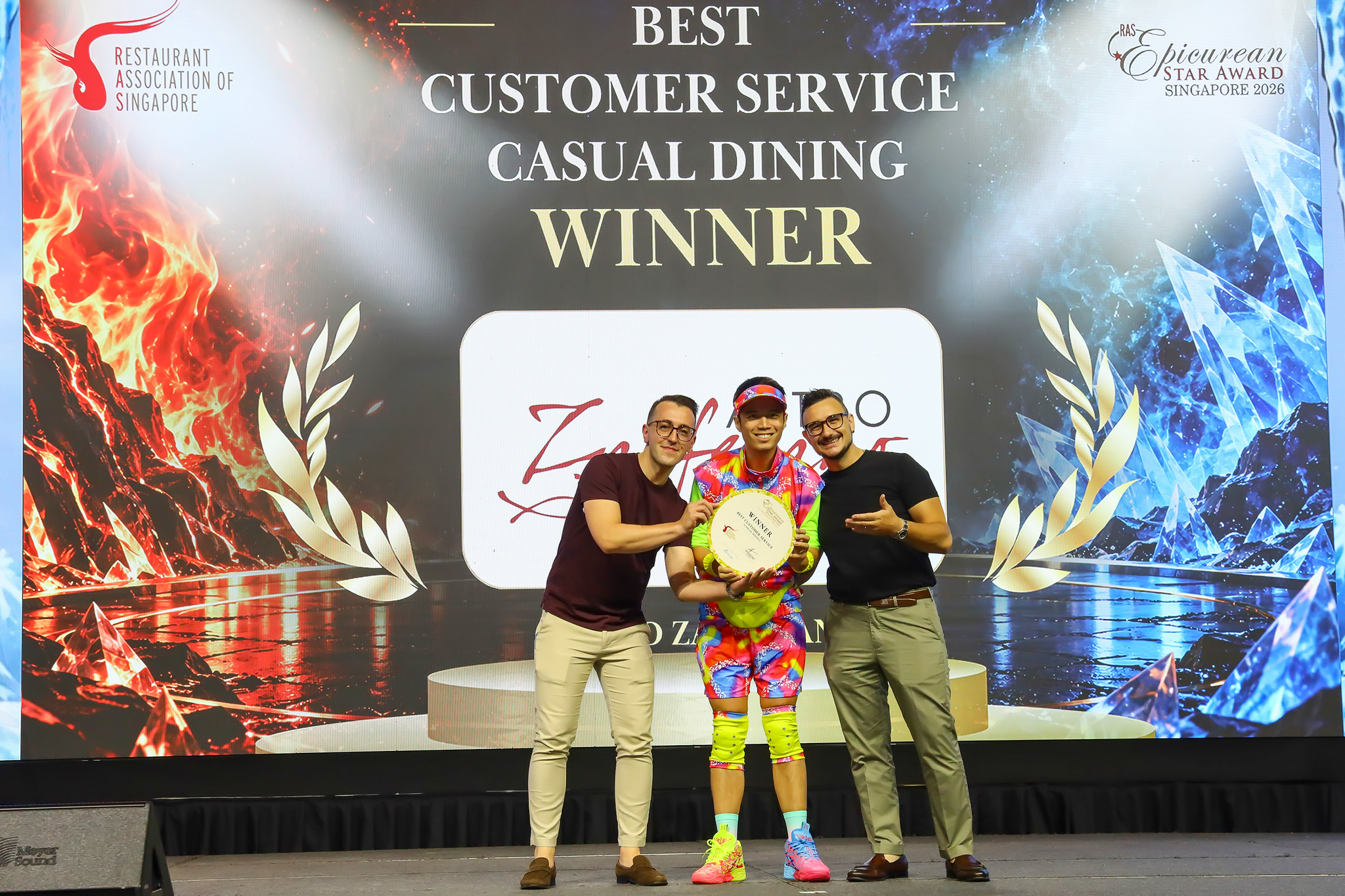 Altro Zafferano wins Best Customer Service (Casual Dining)