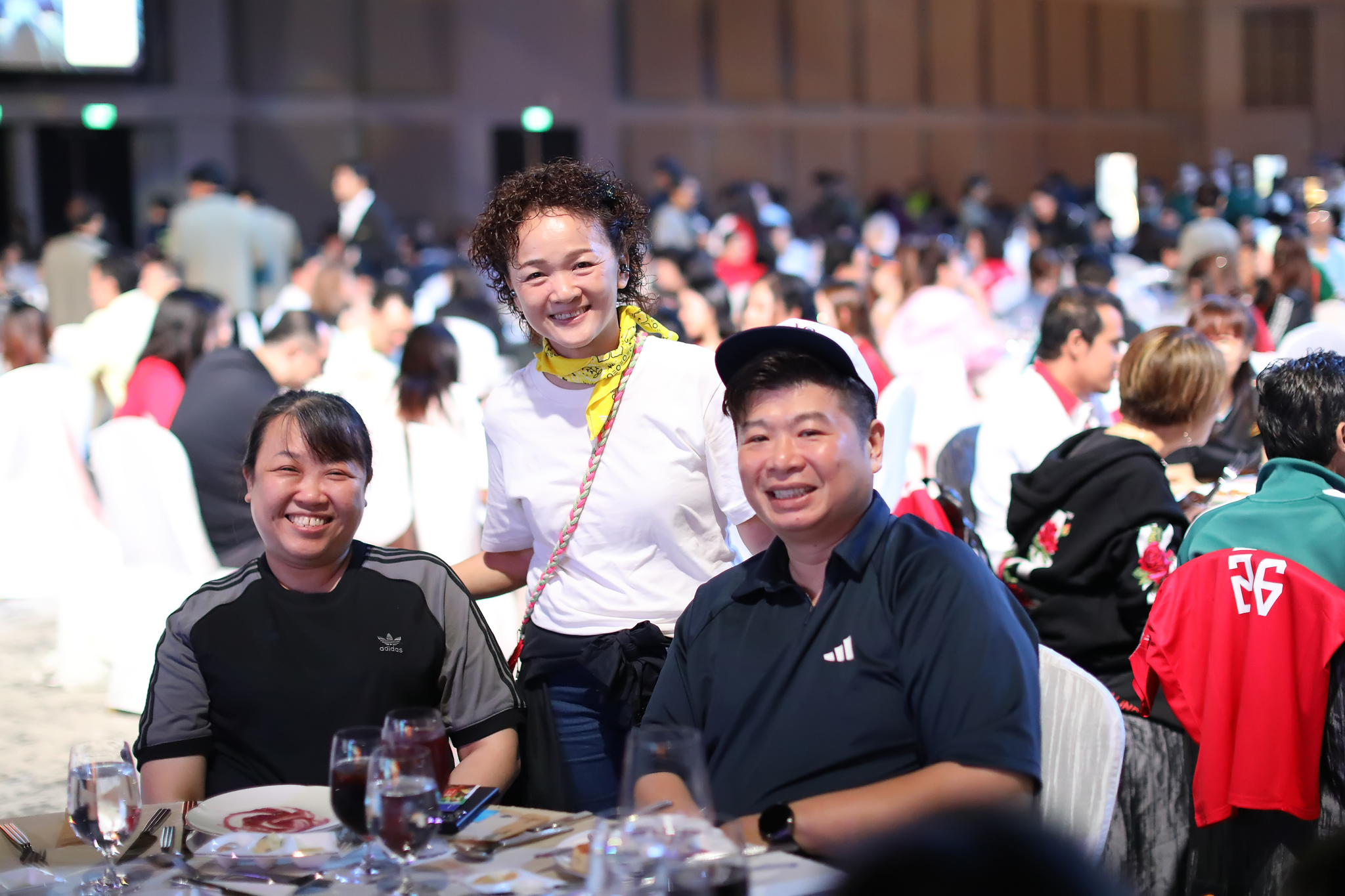 Friends of the industry share a table