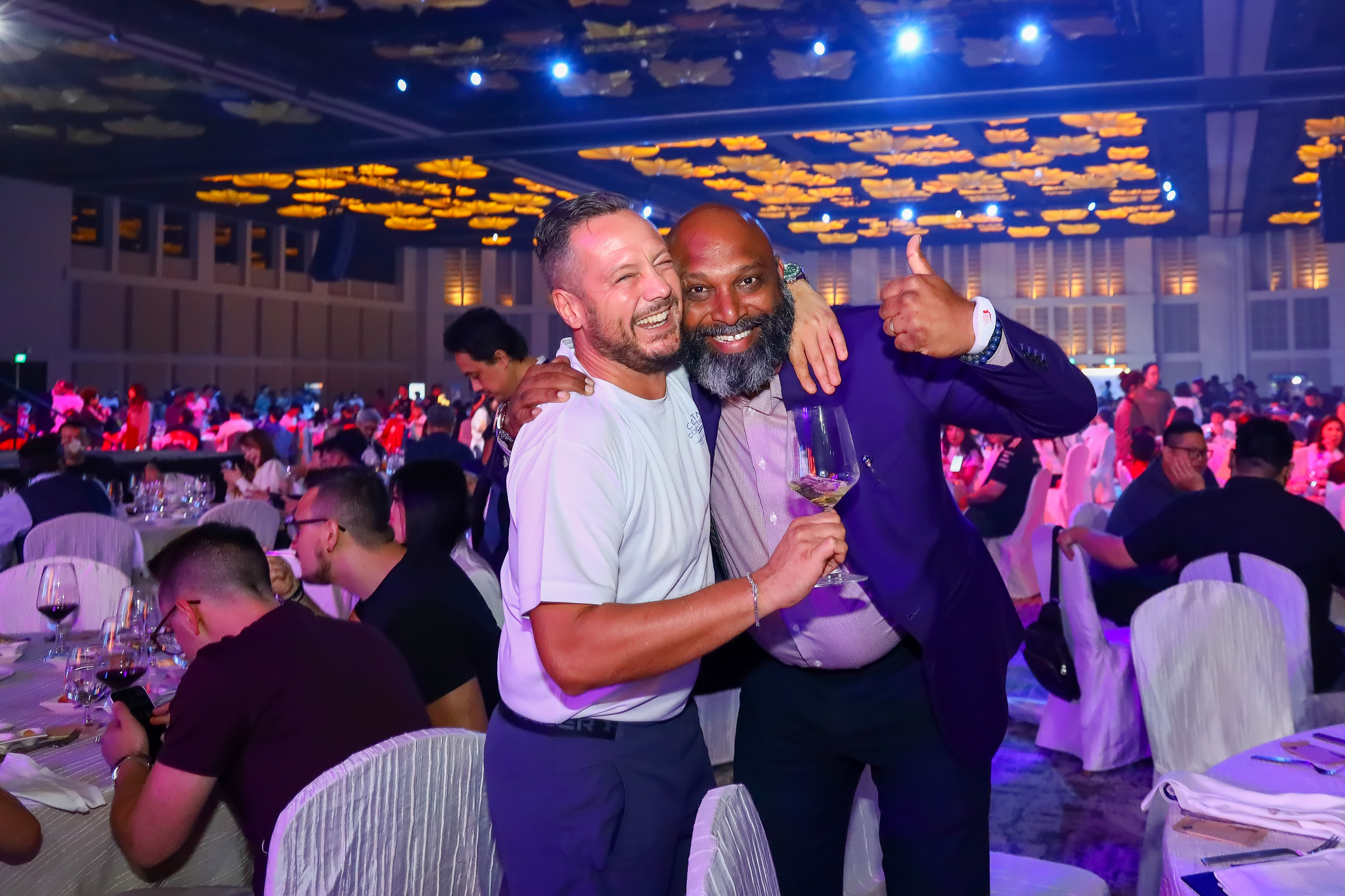 Guests celebrating the night's results