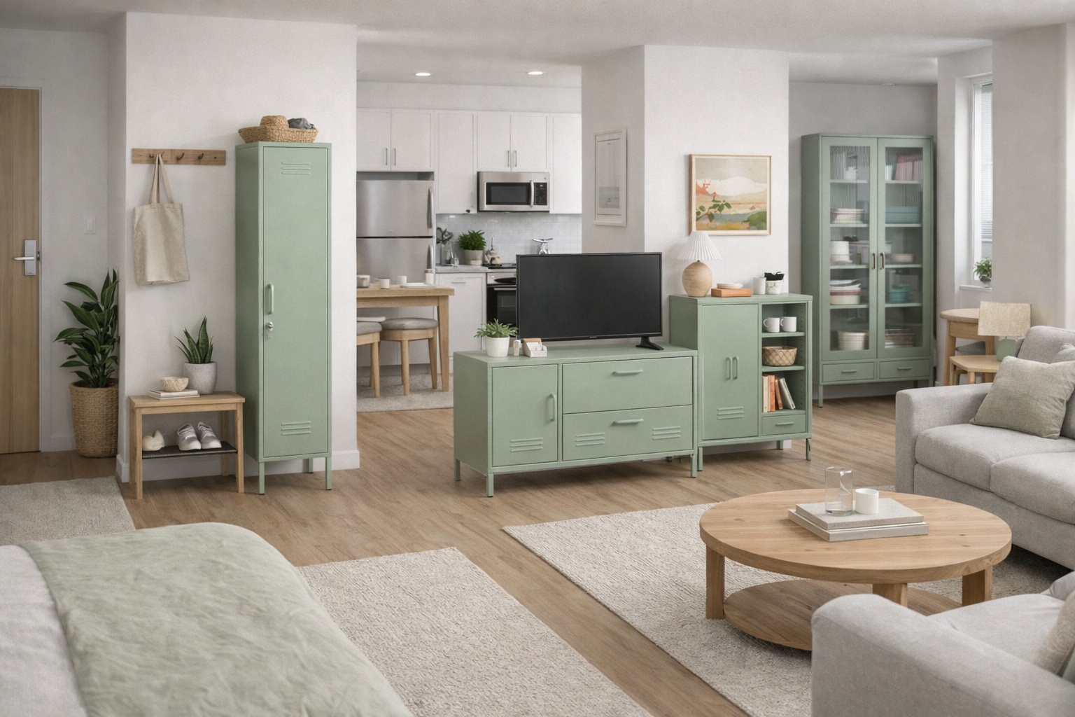 Legged metal storage cabinet visual aligned with platform-based online sales and standard furniture listing presentation