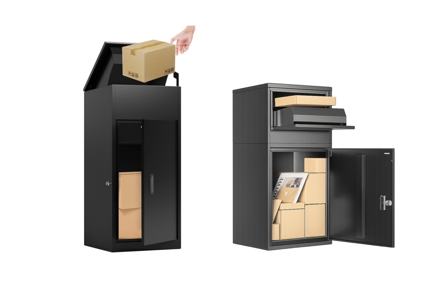 Functional component customization including locking systems, internal layouts and mounting options