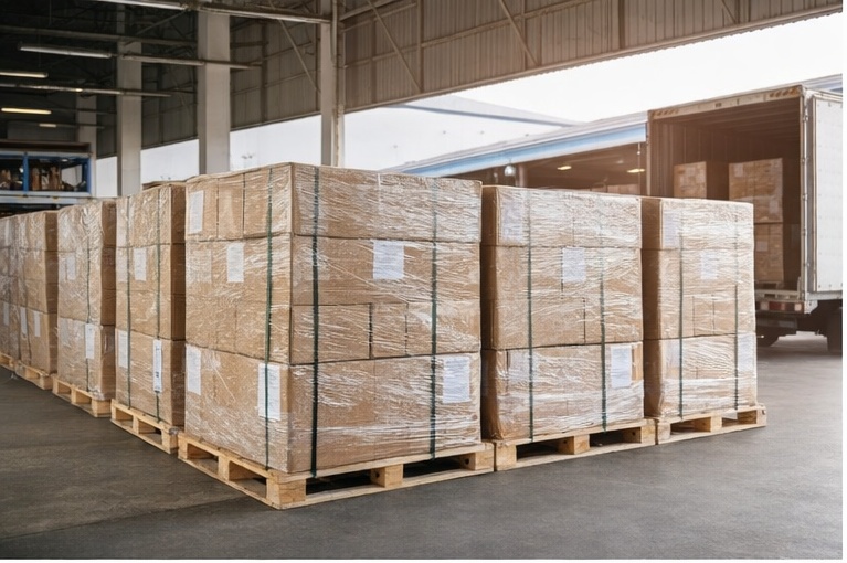 Packaging configuration options including carton packaging and palletized shipment for metal cabinets