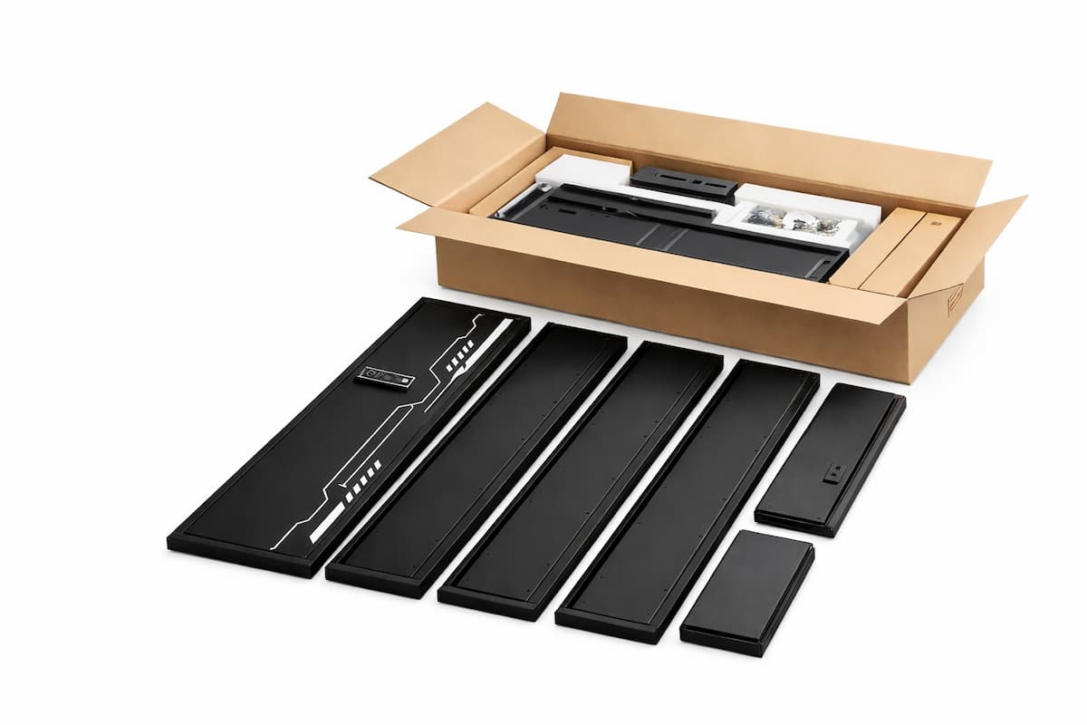 Flat-pack knock-down gun safe suitable for cross-border e-commerce sales with optimized packaging efficiency