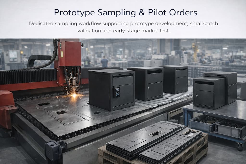 prototype sampling and pilot orders for OEM metal storage products