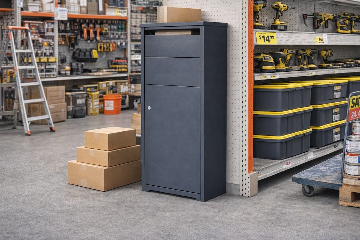 parcel delivery box product line for retail and distribution channels