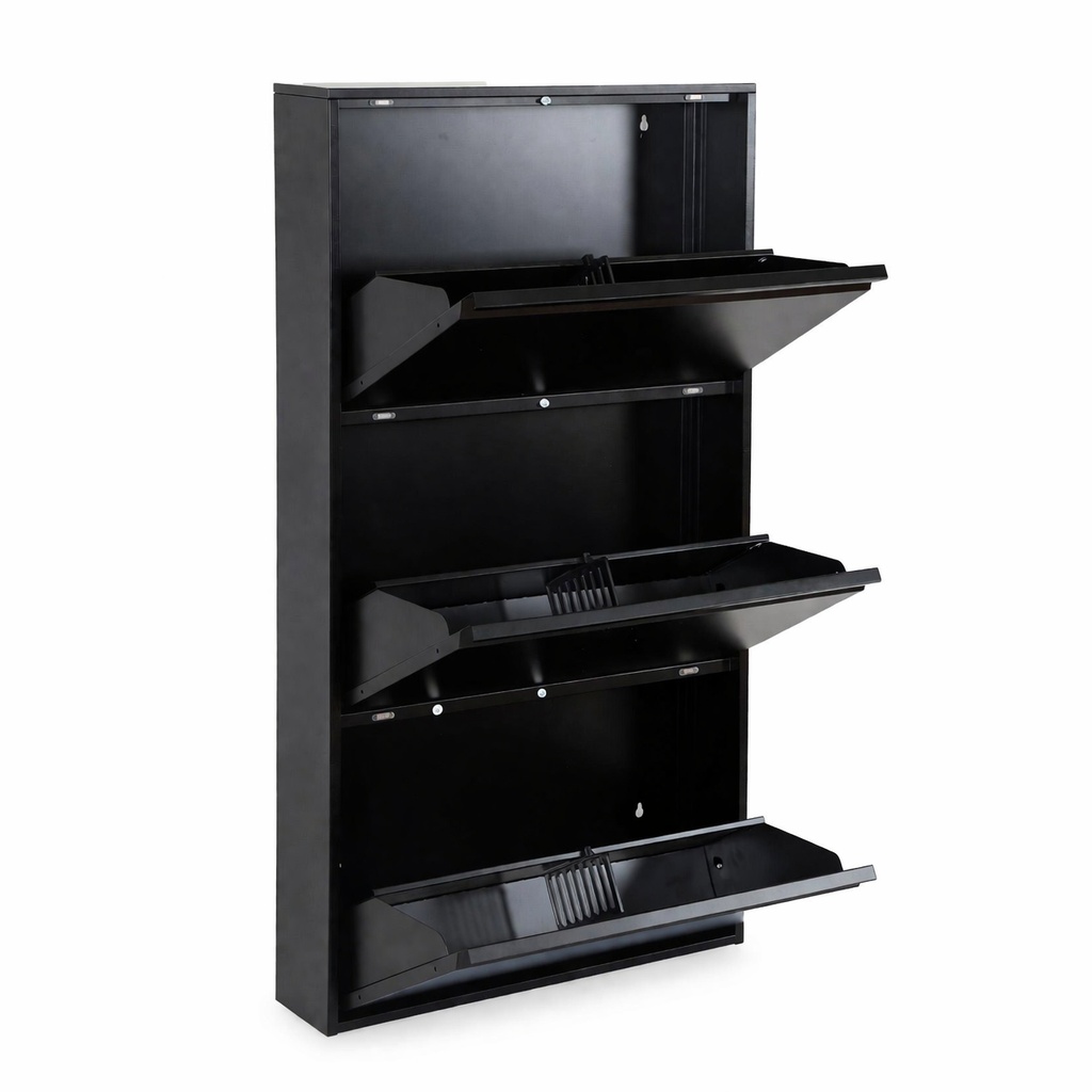 wall mounted metal shoe cabinet for apartment entryways