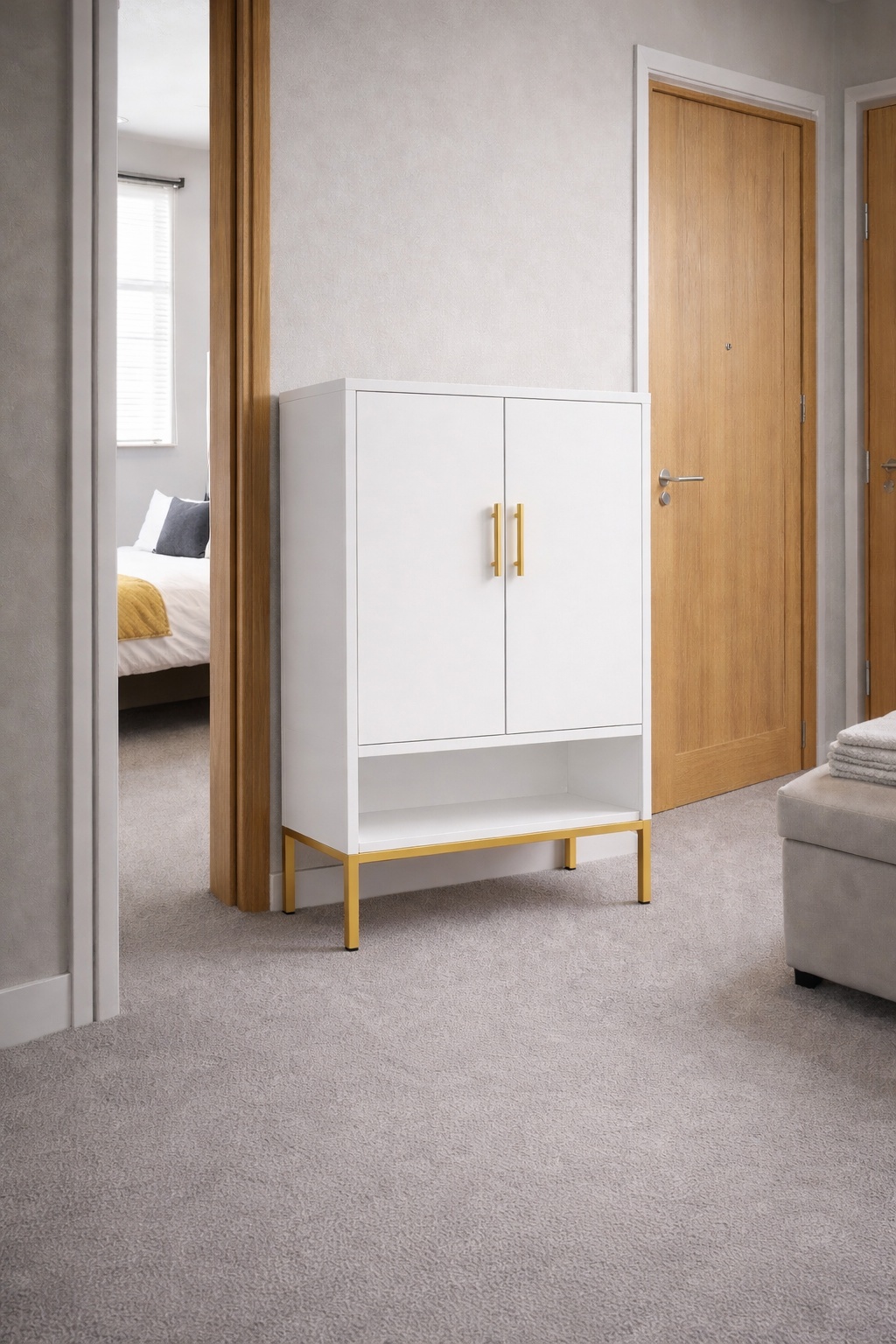 shoe cabinet for rental housing and repeated residential use