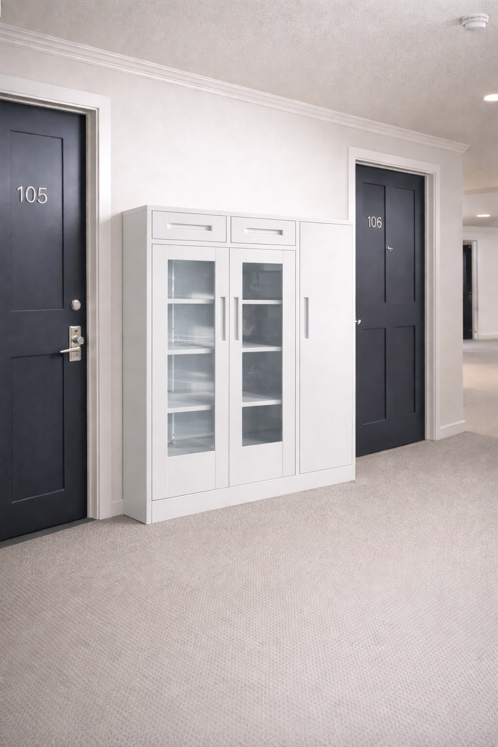 shoe storage cabinet for multi family residential projects