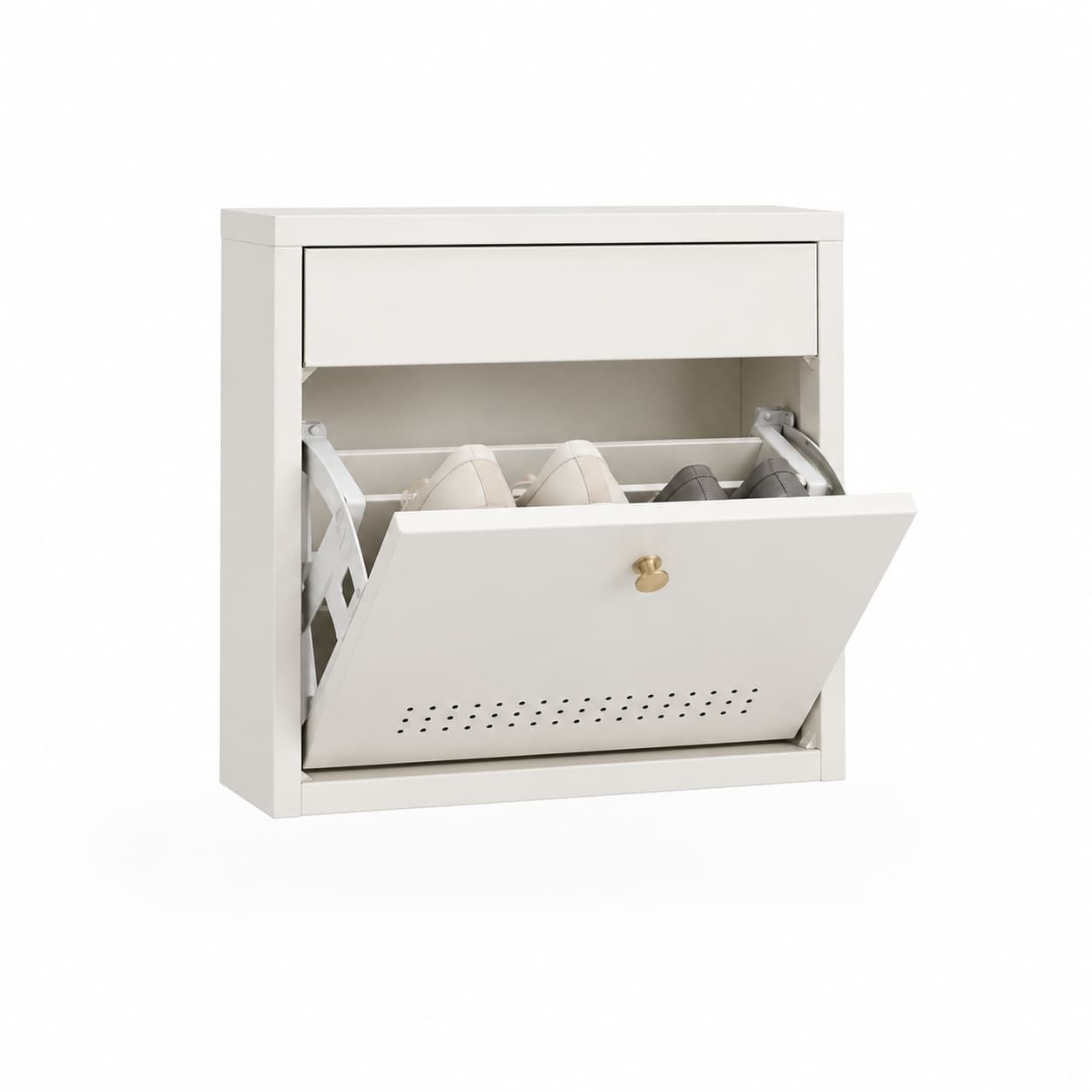 wall mounted metal shoe cabinet for apartment entryways