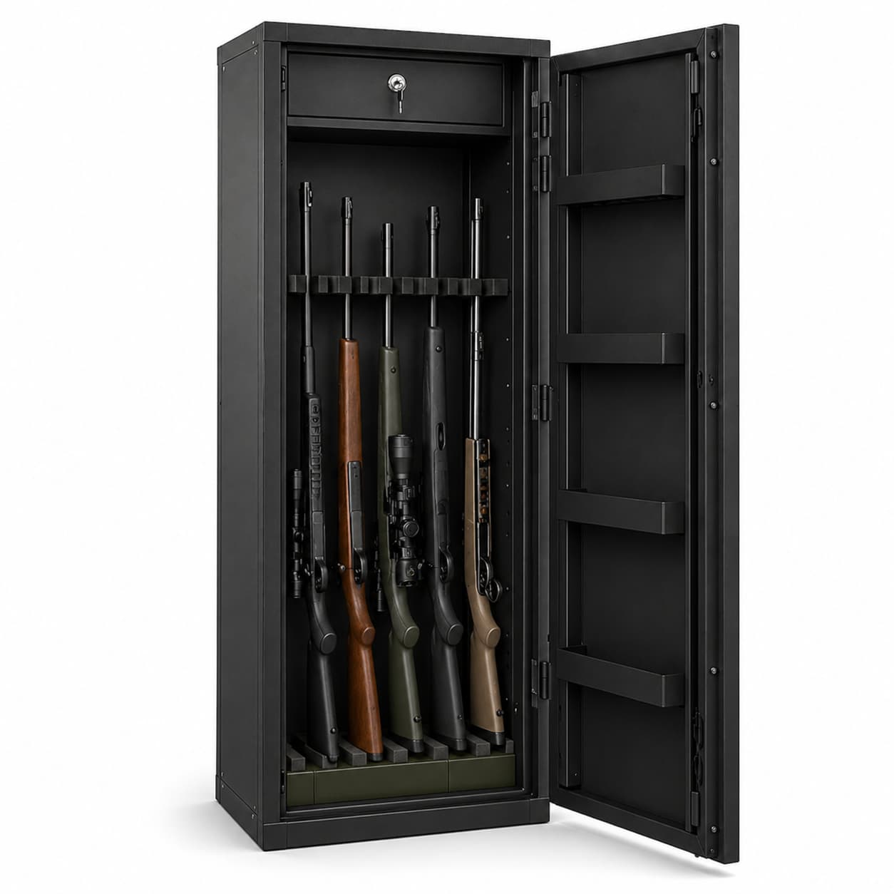 single door knock down gun cabinet for OEM supply