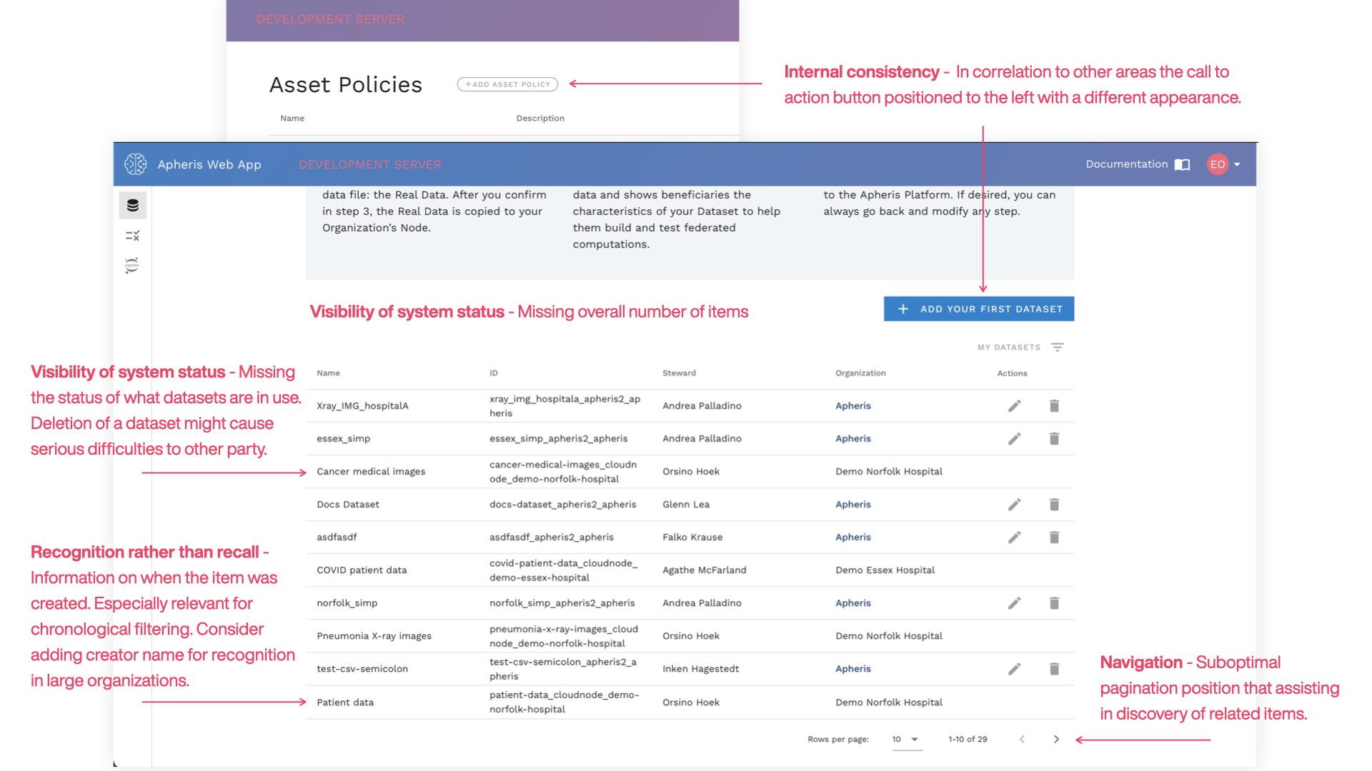 Heuristic evaluation presentation slide