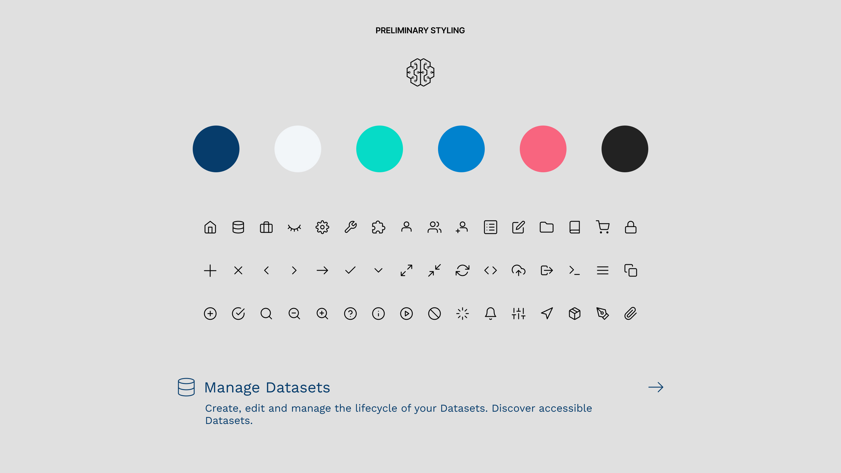 First color scheme and design elements employing the original brand color palette