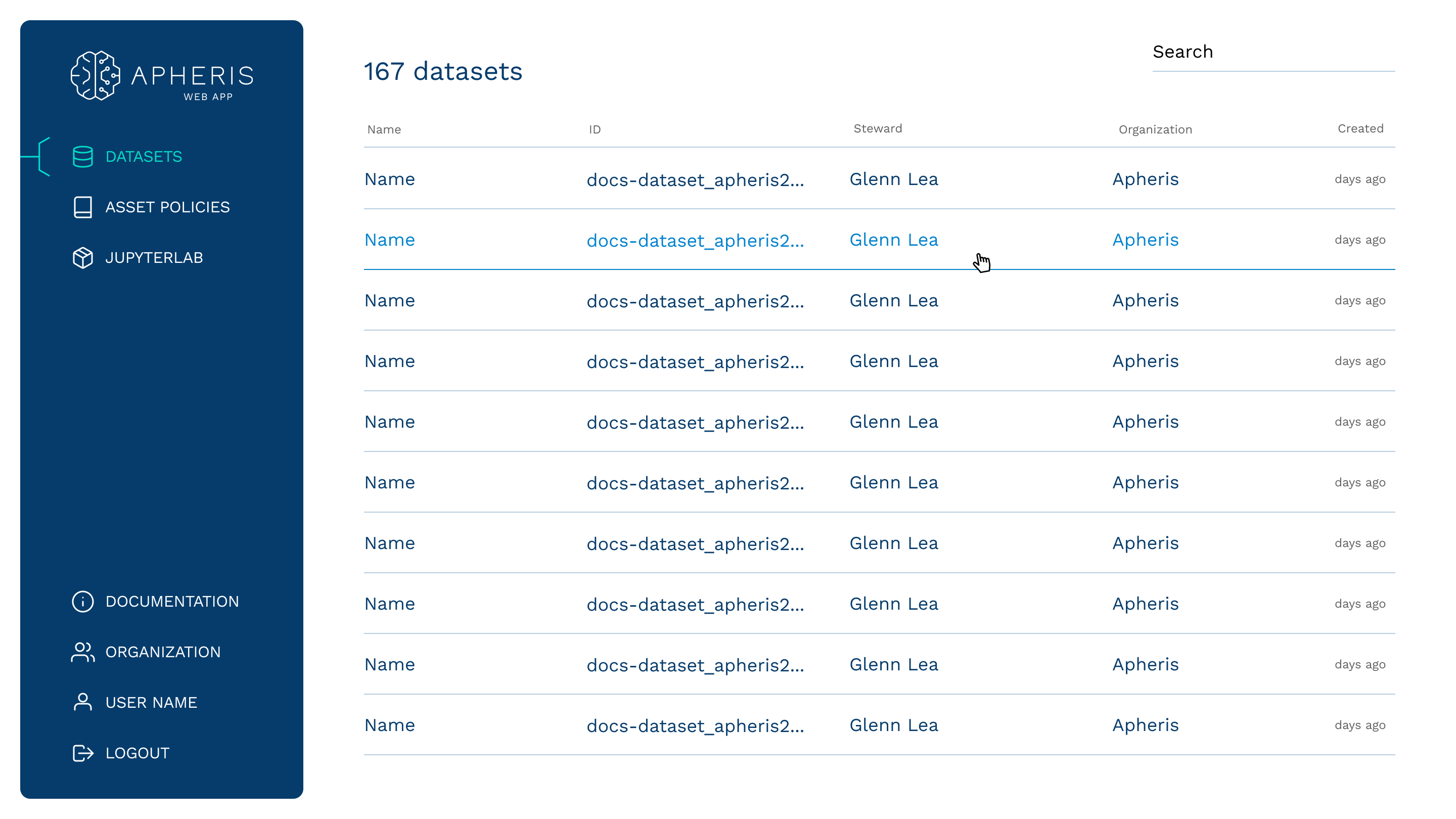 Design variation emphasizing menu through pronounced color differentiation